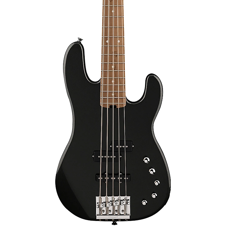Clearance Charvel Pro Mod San Dimas Bass PJ V 5 String Electric Bass Guitar Metallic Black