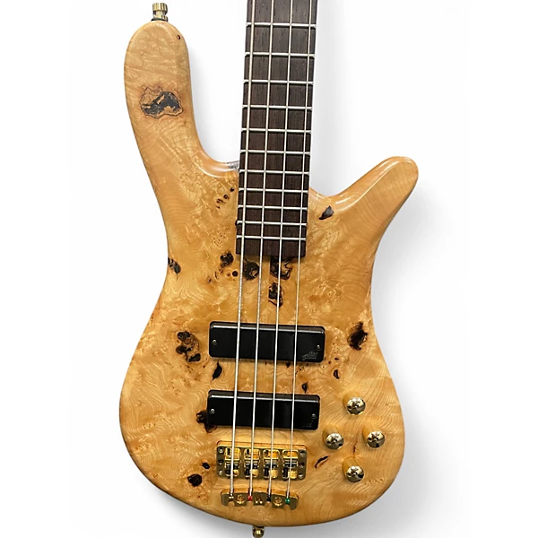 Used 2018 Warwick TEAMBUILT LIMITED EDITION STREAMER ASH BURL Electric Bass Guitar