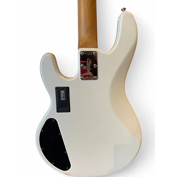 Used Sterling by Music Man Ray34HH Pearl White Electric Bass Guitar