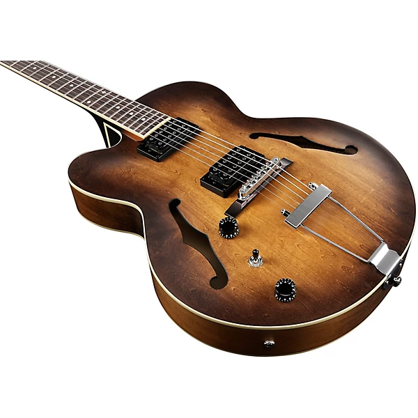 AF55L Artcore Series Left Handed Hollowbody Electric Guitar Flat Tobacco