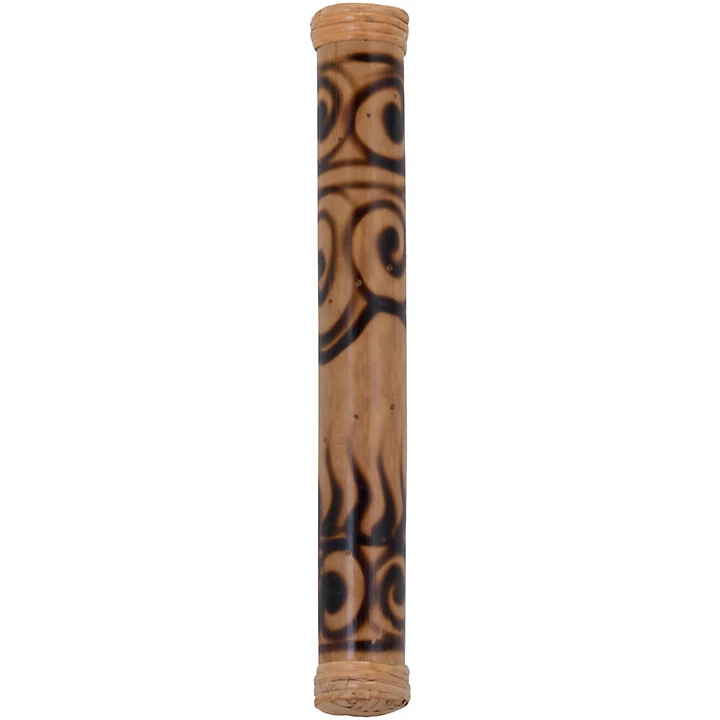 16 in Bamboo Rainstick in Hand Painted Rhythm Water Finish