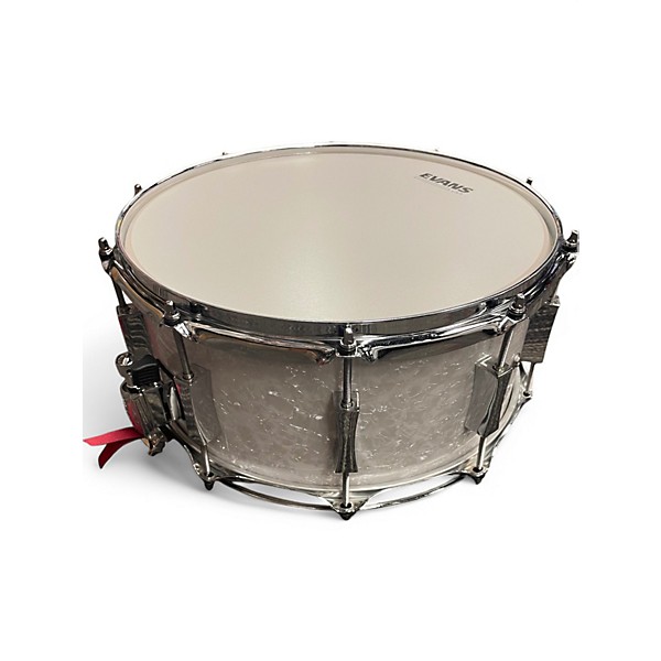 Pork Pie USA Used Pork Pie USA 65X14 10 PLY MAPLE POPLAR SNARE WHITE MARINE PEARL Drum.gc