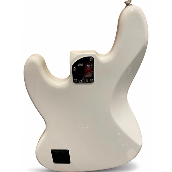 Fender Used Fender Deluxe Active Jazz Bass Olympic Pearl Electric Bass Guitar.gc