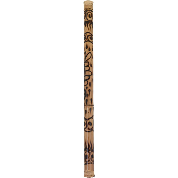 40 in Bamboo Rainstick in Hand Painted Rhythm Water Finish