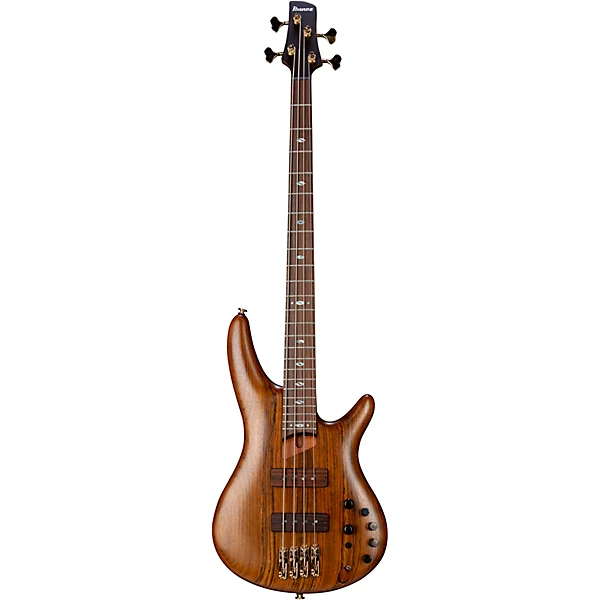 Ibanez Prestige SR5500 4 String Electric Bass Guitar Mocha Flat