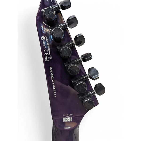 Used ESP ltd h31000 Purple Solid Body Electric Guitar