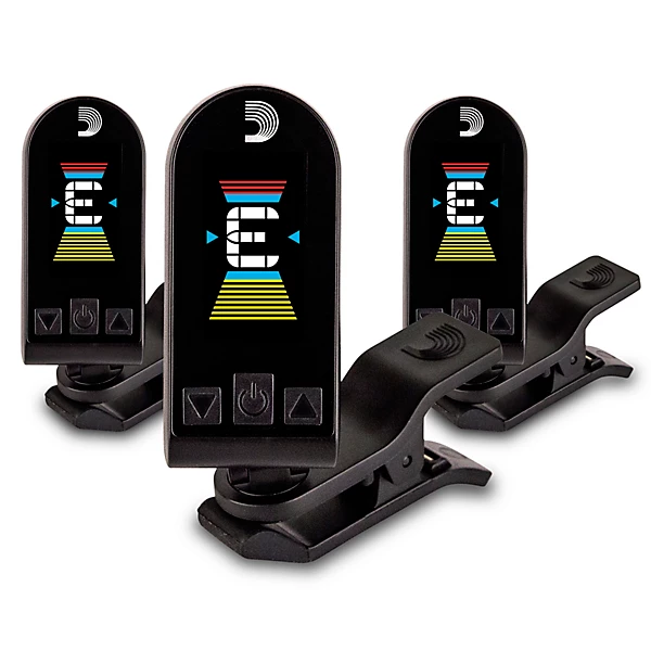 Equinox Headstock Tuner 3 Pack Black