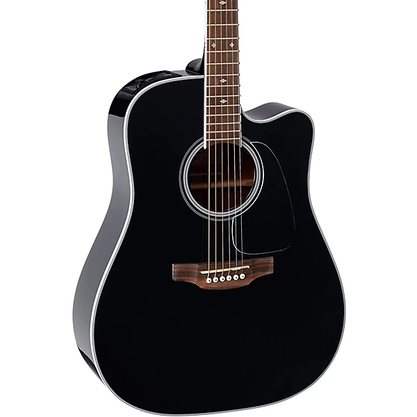GD34CE Dreadnought Acoustic Electric Guitar Black