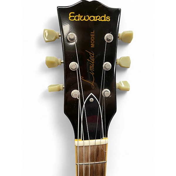 Used Edwards E LP 98 LTS Lemonburst Solid Body Electric Guitar
