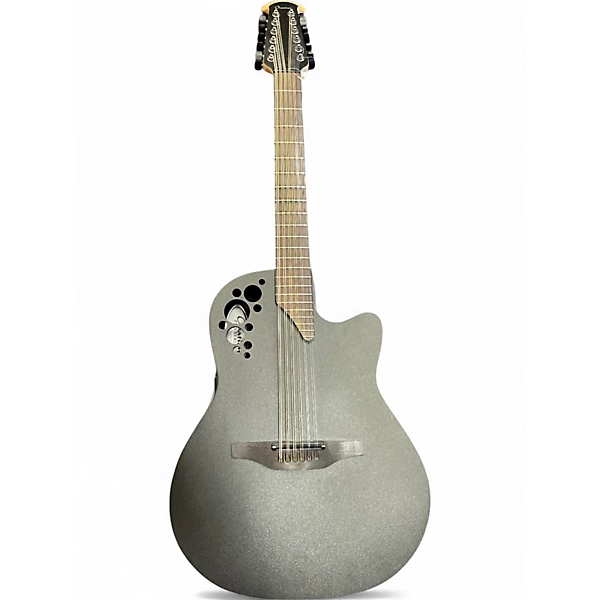 Used Ovation PRO SERIES black 12 String Acoustic Guitar