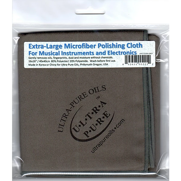 Extra Large Microfiber Polishing Cloth Gray