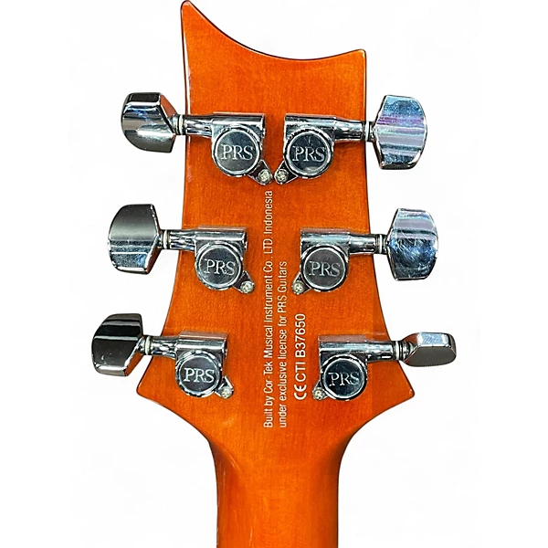 PRS Used PRS SE CUSTOM 24 LEFT HANDED Cherry Sunburst Electric Guitar.gc