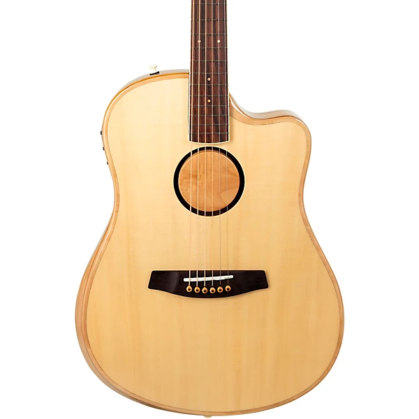 AEG 1 Englemann Spruce Dreadnought Acoustic Electric Guitar Natural