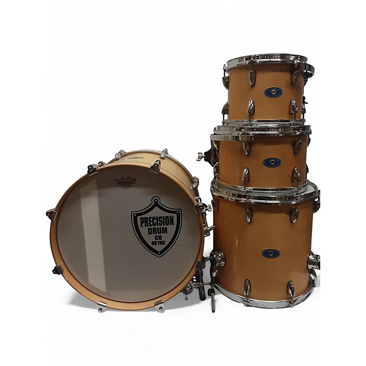Used PRECISION DRUM CO 4 piece Maple Bop Kit Natural Drum Kit