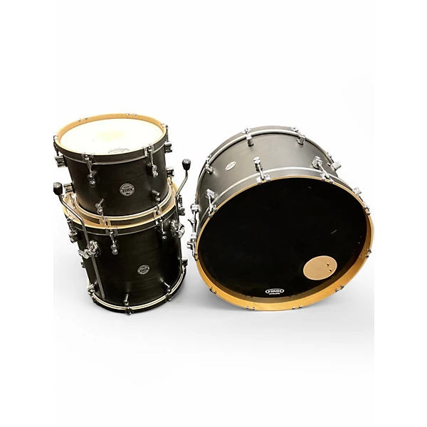 PDP by DW Used PDP by DW 3 Piece Concept Maple Classic Ebony with Ebony Hoop Drum Kit.gc