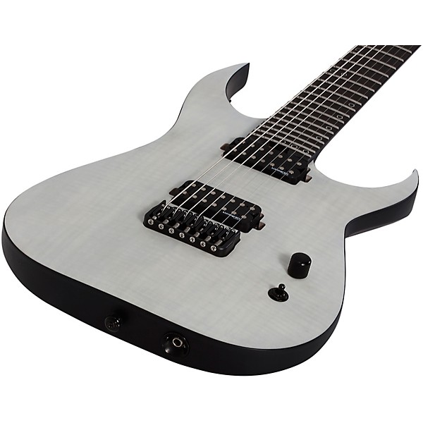 Schecter Guitar Research KM 7 MK III Legacy 7 String Electric Guitar Transparent White Satin