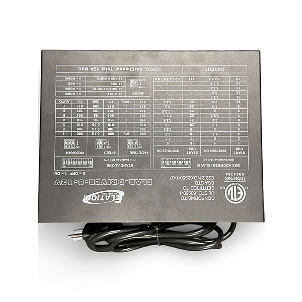 Elation Used Elation ELAR DRIVER 8 Lighting Controller.gc