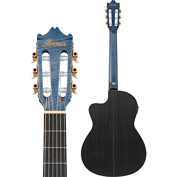 GA5MHTCE Classical Nylon String Acoustic Electric Guitar Blue Berry