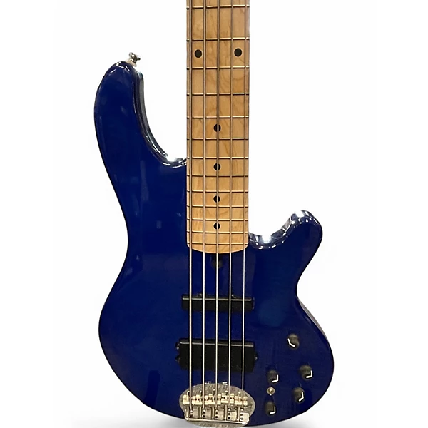 Lakland Used Lakland 55 02 Skyline Series 5 String Blue Sapphire Electric Bass Guitar.gc