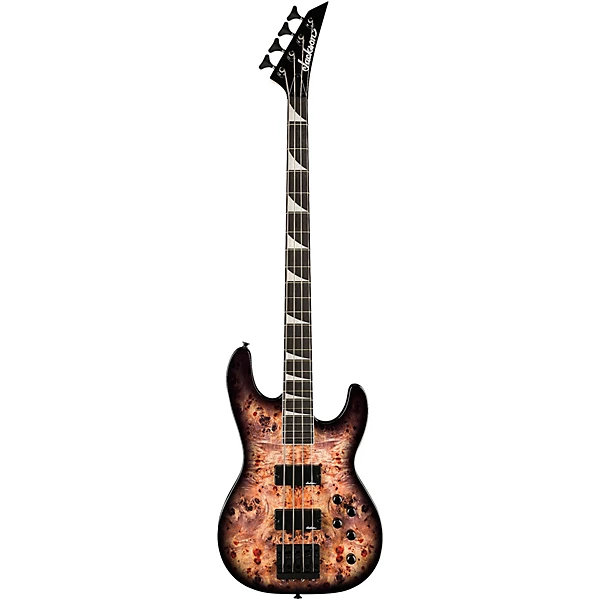 Jackson JS Series Concert Bass CB JS3P Electric Bass Black Burst Burl