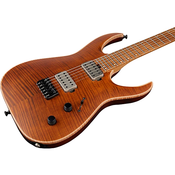 Jackson USA Signature Misha Mansoor Juggernaut HT6FM Electric Guitar Level 2 Amber Tiger Eye