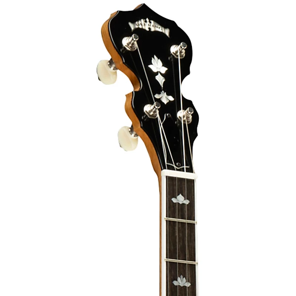 White Lotus Left Handed 5 String Resonator Banjo