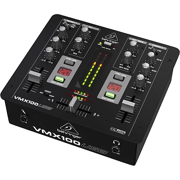 VMX100USB Professional 2 Channel DJ Mixer