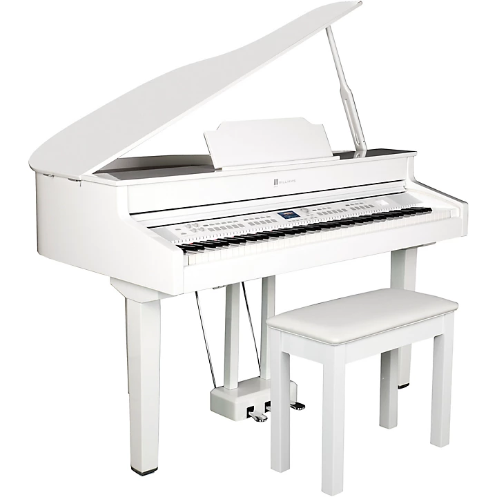 Williams Symphony Grand II Digital Micro Grand Piano With Bench Level 1 White 88 Key L73813004003001.gc