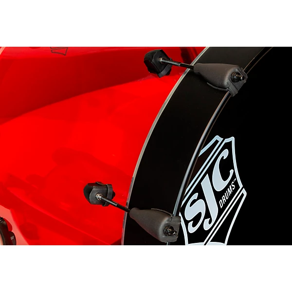 SJC Drums Josh Dun Torch 3 Piece Shell Pack Red Acrylic
