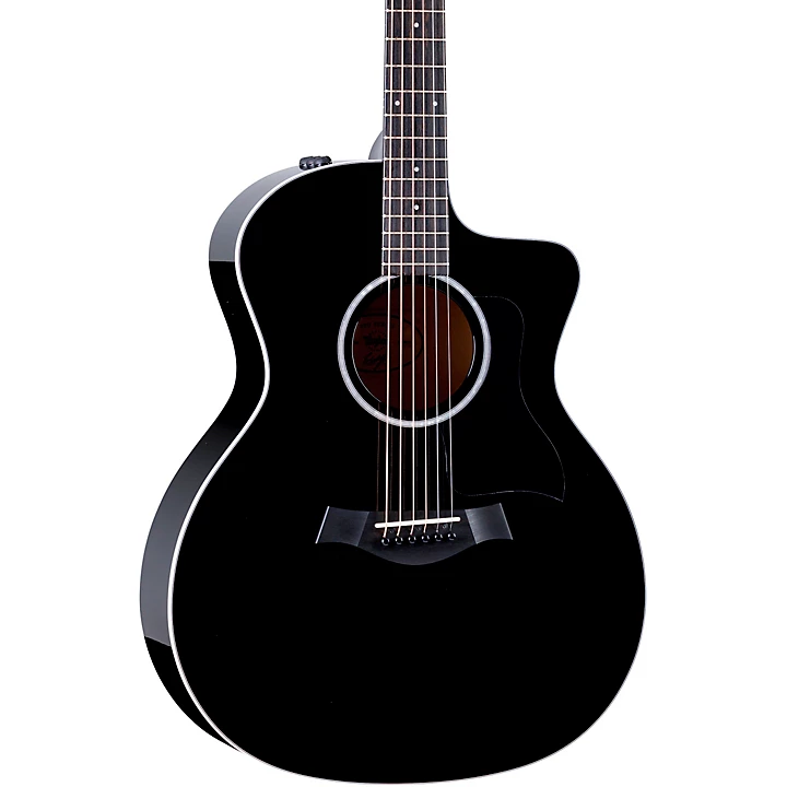 Taylor 214ce BLK Plus Grand Auditorium Acoustic Electric Guitar Black