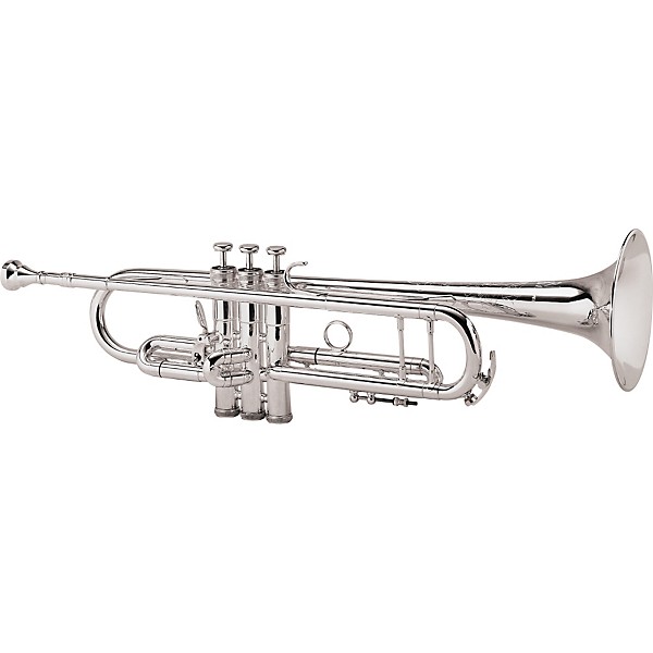 King 2055 Silver Flair Series Bb Trumpet Level 2 2055T Silver 1st Valve Thumb Trigger