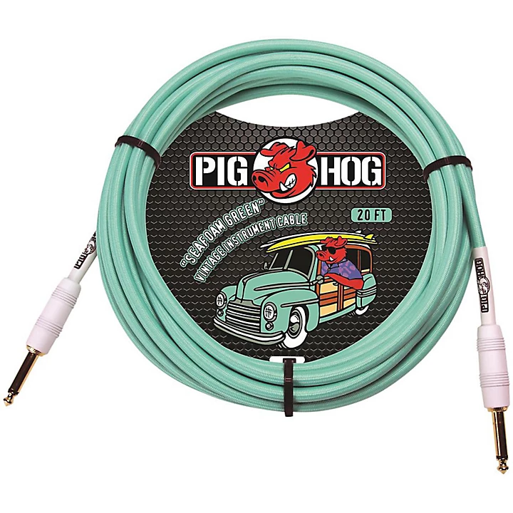 Instrument Cable 20 ft Seafoam Green