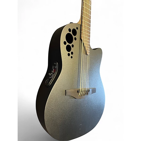 Used Ovation PRO SERIES black 12 String Acoustic Guitar