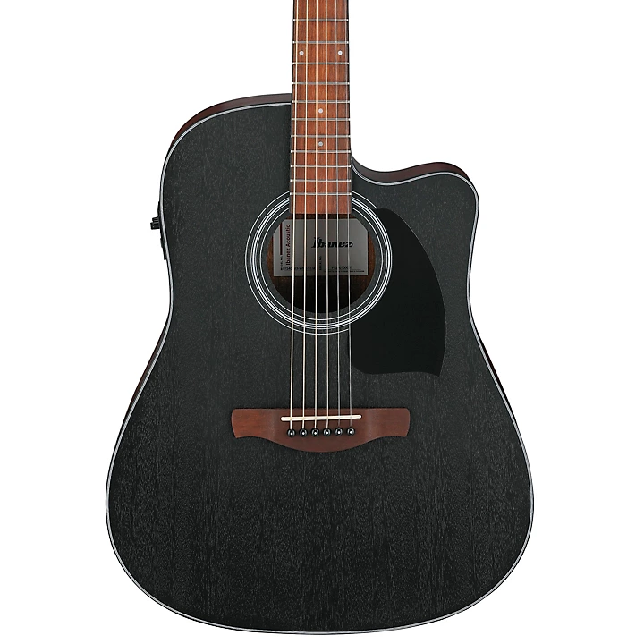PF54CE Dreadnought Acoustic Electric Guitar Weathered Black