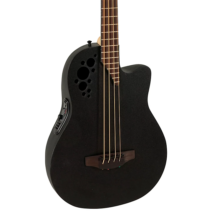 B778TX 5 G Pro Series Elite TX Mid Depth Acoustic Electric Bass Guitar Textured Black