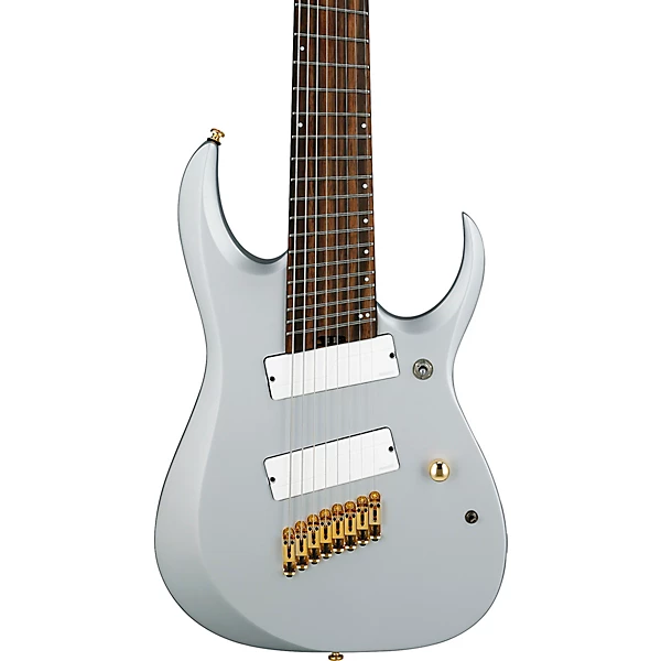 Ibanez RGDMS8 RGD Axe Design Lab Multi Scale 8 String Electric Guitar Classic Silver Matte