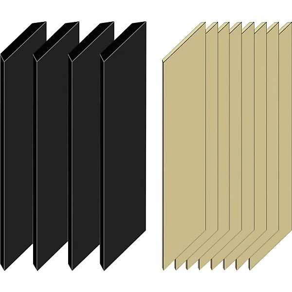 Auralex SonoSuede Pro System Level 1 Black and Tan 421526004020000.gc