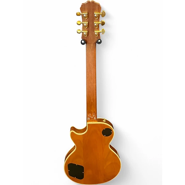 Epiphone Used Epiphone Limited Edition Les Paul Custom Pro Koa Natural Solid Body Electric Guitar.gc