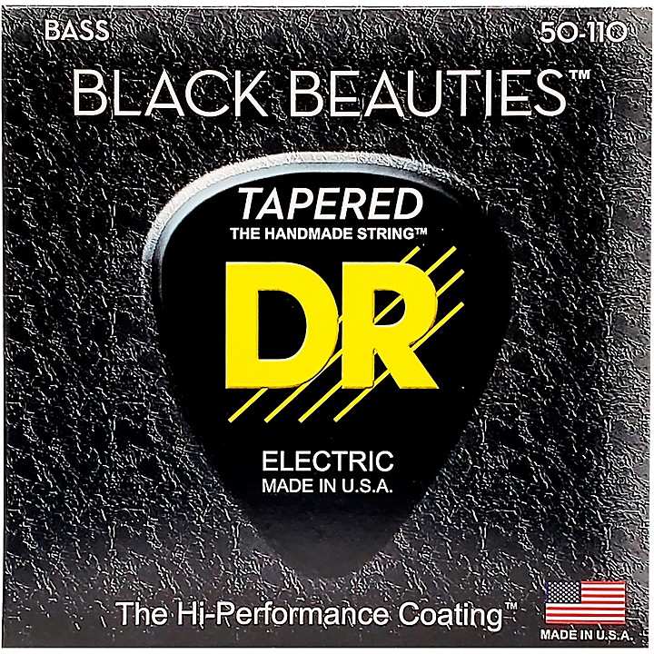 BLACK BEAUTIES Taper Coated 4 String Bass Heavy 50