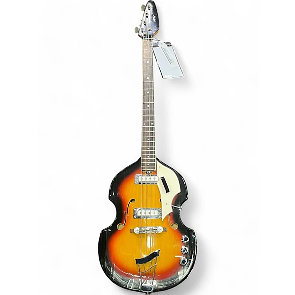 Vintage 1960s VOX V 250 VIOLIN BASS 2 Color Sunburst Electric Bass Guitar