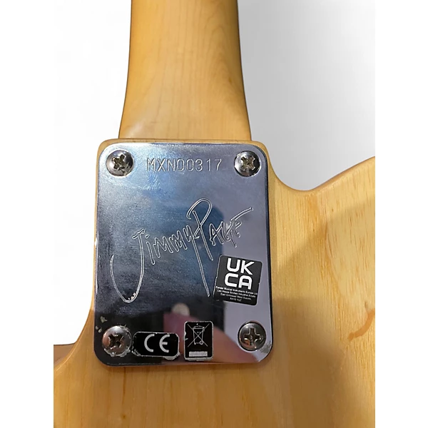 Used Fender Jimmy Page Telecaster Electric Natural Solid Body Electric Guitar