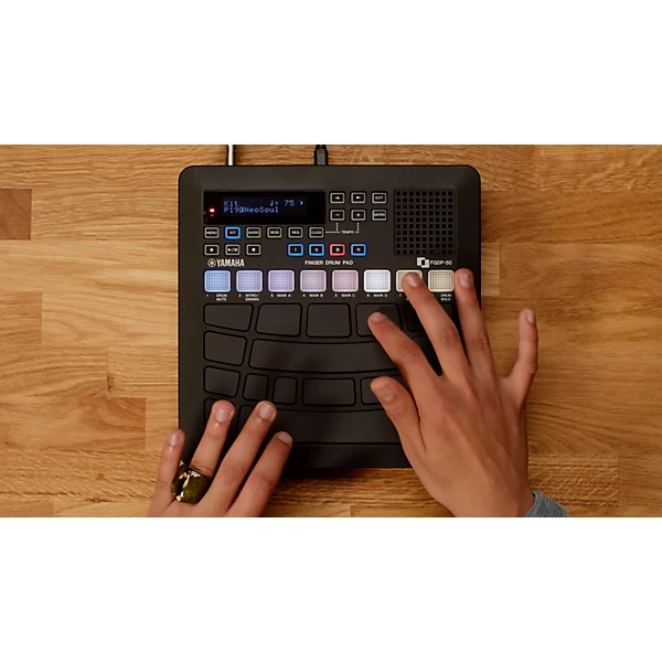ADVANCED FUNCTIONALITY ALL IN ONE ERGONOMIC FINGER DRUM PAD Black