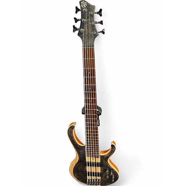 Ibanez Used Ibanez BTB846 Spalted Purple Burl Electric Bass Guitar.gc
