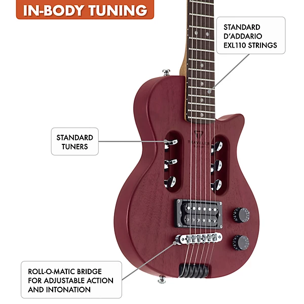 Traveler Guitar EG 1 Studio Electric Guitar Satin Red