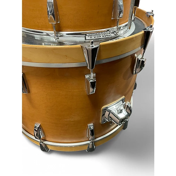 PRECISION DRUM CO Used PRECISION DRUM CO 3 Piece Keller Maple Natural Drum Kit.gc