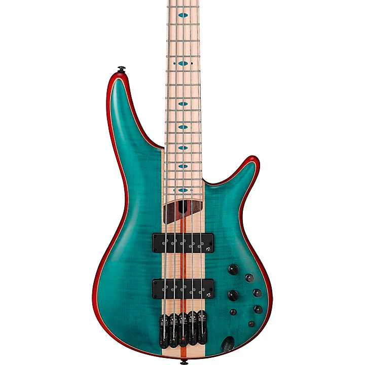 Premium SR1425B 5 String Electric Bass Guitar Caribbean Green Low Gloss