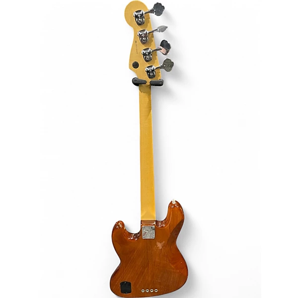 Fender Used 2013 Fender American Select Jazz Bass Honey Burst Electric Bass Guitar.gc