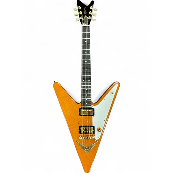 Used 2007 Gibson REVERSE FLYING V Trans Amber Solid Body Electric Guitar