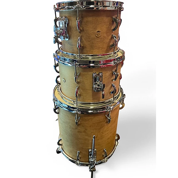 Inde Used Inde 4 Piece Flex Tuned Maple Natural Drum Kit.gc