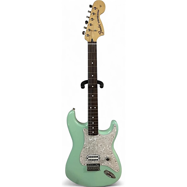 Used Fender Tom Delonge Signature Stratocaster Surf Green Solid Body Electric Guitar